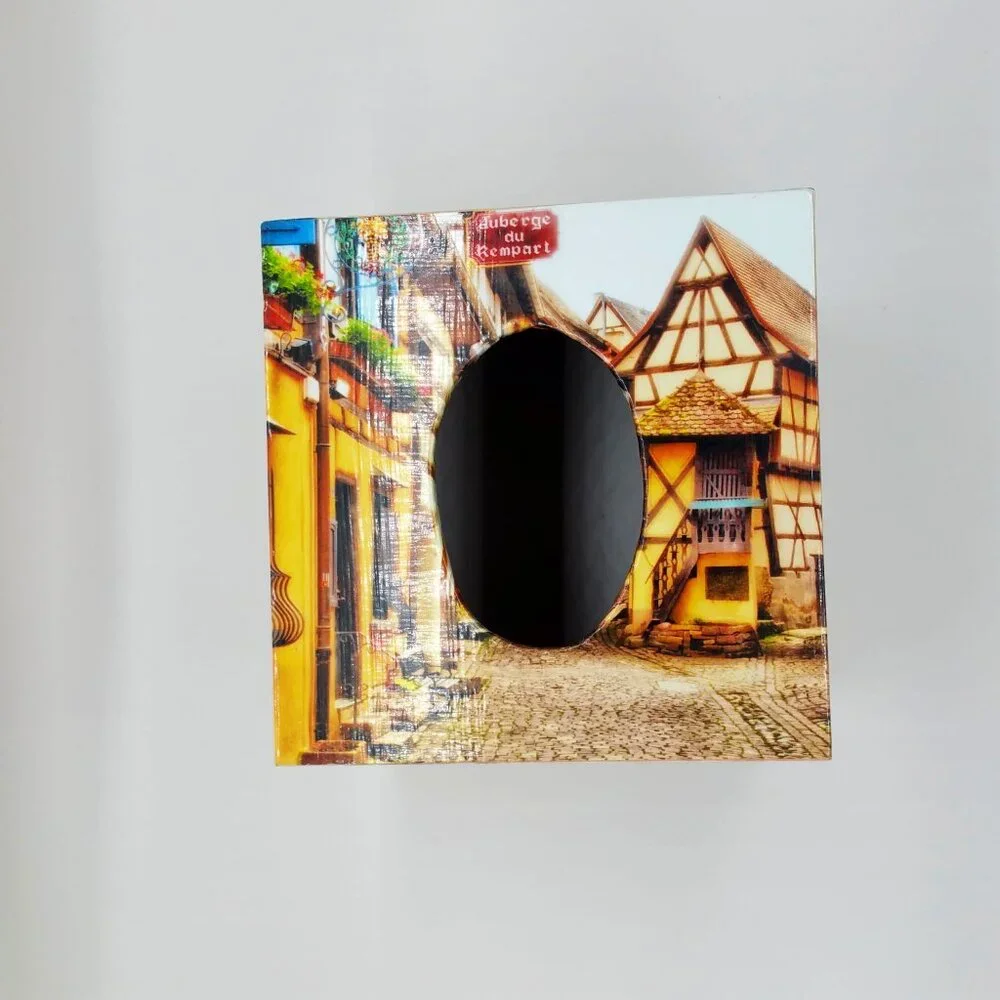 Boutique Kleenex Tissue Box Cover Holder - Charming Eguisheim France